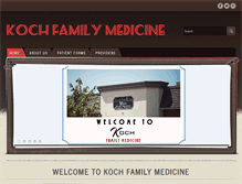 Tablet Screenshot of kochfamilymedicine.com